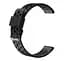 Ремінець для Realme Watch - чорний ширина кріплення 20мм силікон Watchbands double (W39-7WB37479452) - мініатюра 3