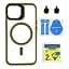 Чохол із підставкою MagSafe TPU PC Metal Stand Case Apple iPhone 14 Green - мініатюра 2