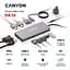 Порт-реплікатор Canyon DS-12, 13 in 1 USB-C hub, 2 x HDMI, Gigabit Ethernet, VGA, 3 x USB3.0, PD/100W, 3.5mm audio jack (CNS-TDS12) - мініатюра 2