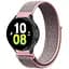 Ремінець нейлоновий на липучці BeWatch для Samsung Galaxy Watch 4/5/6 Рожевий (1011338.6UW) - мініатюра 1