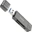 Кардрідер USB Hoco HB39, чорний, Type-C / USB 3.0 - microSD / SD - мініатюра 1