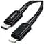 Дата кабель USB-C to Lightning 0.5m 20W black Essager (EXCTL-CGB01) - мініатюра 1