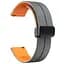 Силіконовий ремінець Classy для Smart Watch 20mm Grey / Orange - мініатюра 2