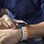 Ремінець силіконовий Samsung Galaxy Watch 4 5 6 7 BeWatch Помаранчево-білий (0140301) - мініатюра 6