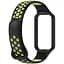 Ремешок DK для Xiaomi Amazfit Band 7 Silicone Sport Band Nike (black / green) - миниатюра 2