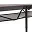Складний стіл Bo-Camp Woodbine Oval 150x80 cm Black/Wood look (1404230), Коричневий - мініатюра 11