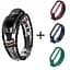 Ремешок винтажный Carprie для фитнес-браслета Xiaomi Mi Band 5 и 6 Type BB5 + 3 цветных ремешка - миниатюра 1