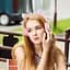 Наушники беспроводные Hoco W27 Cat Ear накладные с ушками и LED подсветкой розовый - миниатюра 5