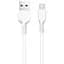 USB Cable Hoco X20 Flash Charged MicroUSB White 1m - мініатюра 1