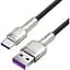 Кабель Baseus Cafule Metal Data Type-C 66W (1m) black (CAKF000101) - мініатюра 2