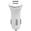 Автомобільний зарядний пристрій Inkax CC-12 2USB 2.1A microUSB White (av087-hbr) - мініатюра 2