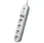 Сетевой фильтр-удлинитель LogicPower F24USB4 4 розетки, 4 USB-порта 2m с выключателем - миниатюра 2