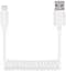Кабель TOTO TKR-52 Spring wire USB cable Lightning 1,2m White - миниатюра 1