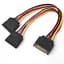 Кабель живлення SATA power 2x 0.2m Atcom (14366) - мініатюра 1