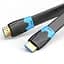 Плоский кабель HDMI Vention HDMI 2.0 кабель PVC Upgrade черный в оплетке 0.5 м (AAKBD) - миниатюра 1