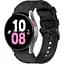 Ремінець шкіра-силікон BeWatch Samsung Galaxy Watch 4/5/6 20 мм Чорний (1gw0102) - мініатюра 1