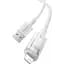 Кабель Baseus Explorer Series Fast Charging Cable with Smart Temperature Control Cable USB to Lightning 2.4A 1m CATS010002 White - миниатюра 3