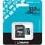 Карта пам'яті Kingston 512GB microSDXC сlass 10 UHS-I U3 V30 A2 Canvas Go Plus G4 (SDCG4/512GB) - мініатюра 3