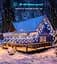 Уличная гирлянда Icicle Outdoor со снежинкой, 10,7M/35Ft 240LED Подключаемые Icicle Lights Waterproof, 8 режимов и 3 таймера - миниатюра 7