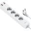 Мережевий подовжувач Wiwu 20W Smart Power Strip (4 х розетки 3 х USB) - мініатюра 1