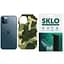 Захисна плівка SKLO Back (тил+грани без углов) Camo для Apple iPhone 14 Pro Max (6.7) Зелений / Army Green - мініатюра 1
