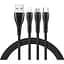 Кабель Mcdodo Mamba Series 3 в 1 Lightning + Micro USB + Type-C Cable 1,2 м CA-6960 Черный - миниатюра 1
