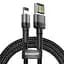 Кабель Baseus Cafule Special Edition Cable USB to Lightning 1.5A 2m CALKLF-HG1 Black-Grey - миниатюра 1