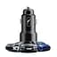 Автомобільний зарядний пристрій SkyDolphin SZ15 Aluminium QC3.0 (2USB, 2.4A) Black (AZP-000087) - мініатюра 1
