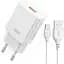 Сетевое зарядное устройство XO QC 3.0 XO L127 18W/1USB + microUSB White - миниатюра 1