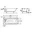Ванна чавунна Roca Contnental 170x70 A21291100R - мініатюра 2