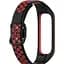 Ремінець DK Silicone Sport Band Nike для Samsung Galaxy Fit2 (R220) (black / red) - мініатюра 1