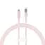 Кабель Baseus Explorer Series Fast Charging Cable with Smart Temperature Control Cable Type-C to Lightning 20W 1m CATS010204 Pink - миниатюра 2