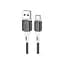 Дата кабель USB 2.0 AM to USB-C 1.0m 3A silicone BX79 black BOROFONE (6974443384789) - мініатюра 1