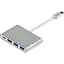 USB-Хаб ATcom USB Type-C 3хUSB3.0, USB Type-C, 0.1м, металл Silver (12808) - мініатюра 1