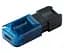 Флеш накопичувач USB 128Gb DataTraveler 80 M, Black/Blue Kingston teh0024634 - мініатюра 2