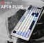 Клавіатура ігрова бездротова Ajazz AF-BGY-98 Plus White-Blue 2.4G/Bluetooth/USB - мініатюра 5