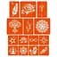 Набір кольорової хни з трафаретами для біо-тату №4 color-henna-set-04 - мініатюра 4