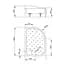 Душовий піддон Radaway Korfu E 100x80 4E81400-03L - мініатюра 4