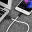 USB Cable Hoco X21 Silicone Lightning Black/White 2m - мініатюра 2