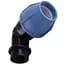 Колено ПНД Vsplast 63x1 1/2 '' В 4002 000007896 - миниатюра 2