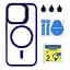 Чохол із підставкою MagSafe TPU PC Metal Stand Case Apple iPhone 14 Pro Dark Blue - мініатюра 2
