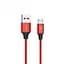 Кабель SkyDolphin S55V Neylon USB - micro USB (M/M), 1 м, Red (SDUSB-000439) - миниатюра 1
