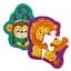 Магнітні бебі пазли Vladi Toys Левеня і мавпочка, укр. мова, 4 елементи (VT3208-11) - мініатюра 1