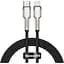 Кабель Baseus Cafule Metal Type-C to Lightning PD 20W (1m) black (CATLJK-A01) - мініатюра 1
