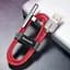 Кабель Baseus Iridescent Lamp Mobile Game Cable USB to Lightning 2.4A 1m CAL7C-A09 Red - мініатюра 4
