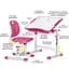Комплект мебели Evo-Kids Pink: стол+стул+полка+лампа (BD-24 PN) - миниатюра 2
