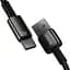 Кабель Baseus Tungsten Gold Fast Charging Cable USB to Type-C 100W 2m CAWJ000101 Black - миниатюра 3