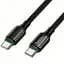 Дата кабель Hoco X127 Exceed Type-C to Type-C 60W (1m) Black - миниатюра 4
