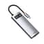 Док-станція адаптер хаб Baseus Metal Gleam Series 6-in-1 Multifunctional Type-C HUB Docking Station WKWG030013 Grey - мініатюра 1