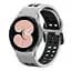 Ремінець для Samsung Galaxy Watch 5 44mm - біло-чорний ширина кріплення 20мм силікон Watchbands Galaxy Sport (W39-9WB14393376) - мініатюра 2